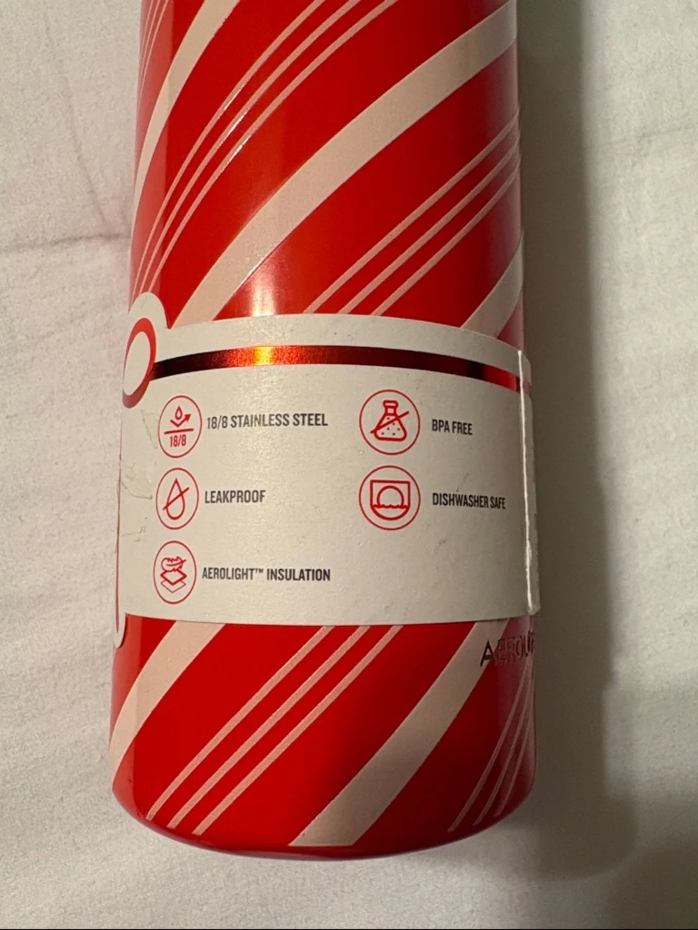 Stanley Limited Edition “Candy Cane Twist” 16oz Aero Light Transit Bottle NWT - Picture 9 of 13